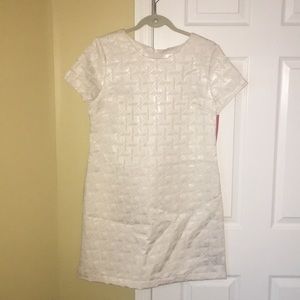 Off white detailed dress